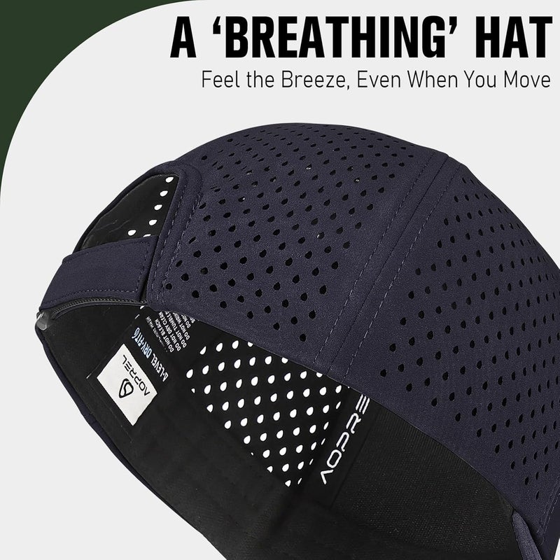 AOPREL Baseball Cap Breathable Mesh Golf Hat Quick Dry Adjustable Baseball Hats for Men and Women Sport Running Workout - Image 3